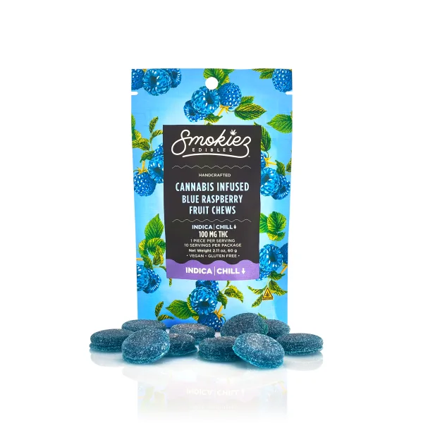 Photograph of product: Gummies- Blue Raspberry | Oui'd | Smokies