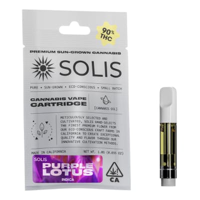 Photograph of Product: Purple Lotus Cart 1g - 