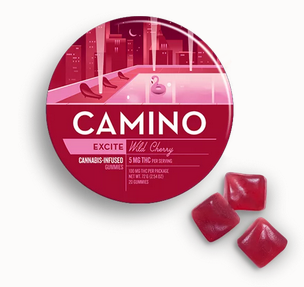 Photograph of product: Camino - Wild Cherry 100mg 20pk Gummies