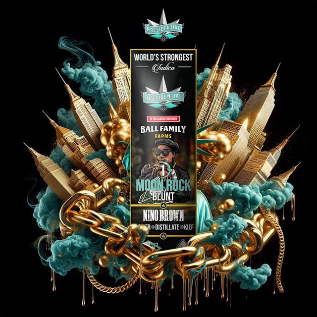 Photograph of product: Nino Brown x Ball Family Farms Moonrock Blunt 1.5g - Sales Floor