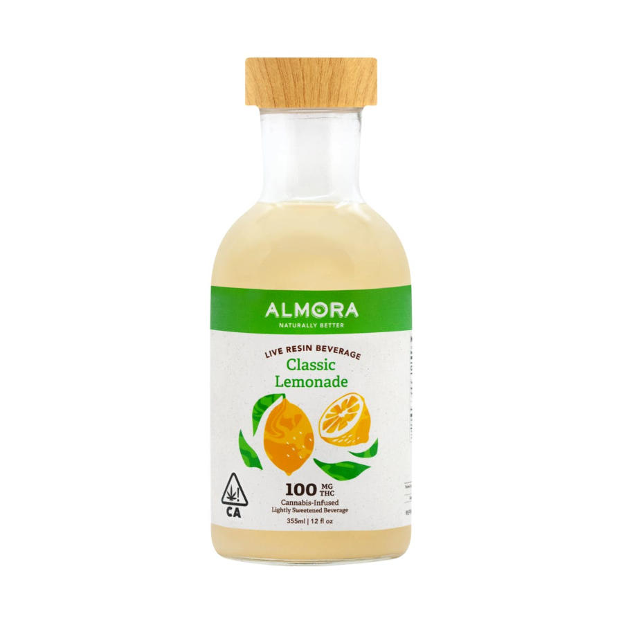 Photograph of product: Almora Live Resin OG Lemonade 100mg