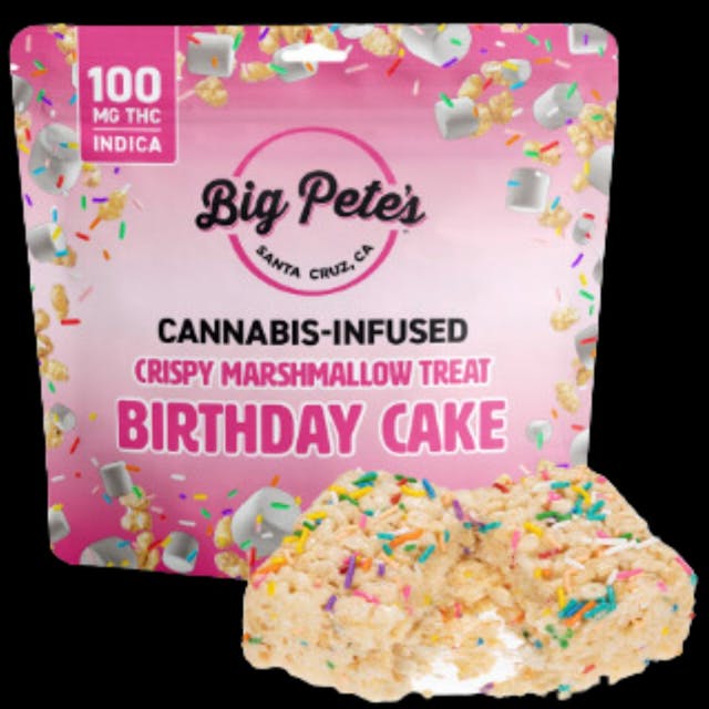Photograph of product: Crispy Marshmallow Treat Birthday Cake 100mg (Oui'd) - 