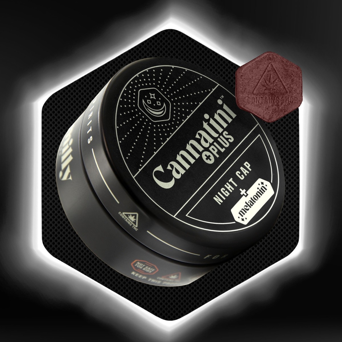 Photograph of product: Cannatini - Blackberry Martini 2:1:1:1 - RSO Gummies - 100mg