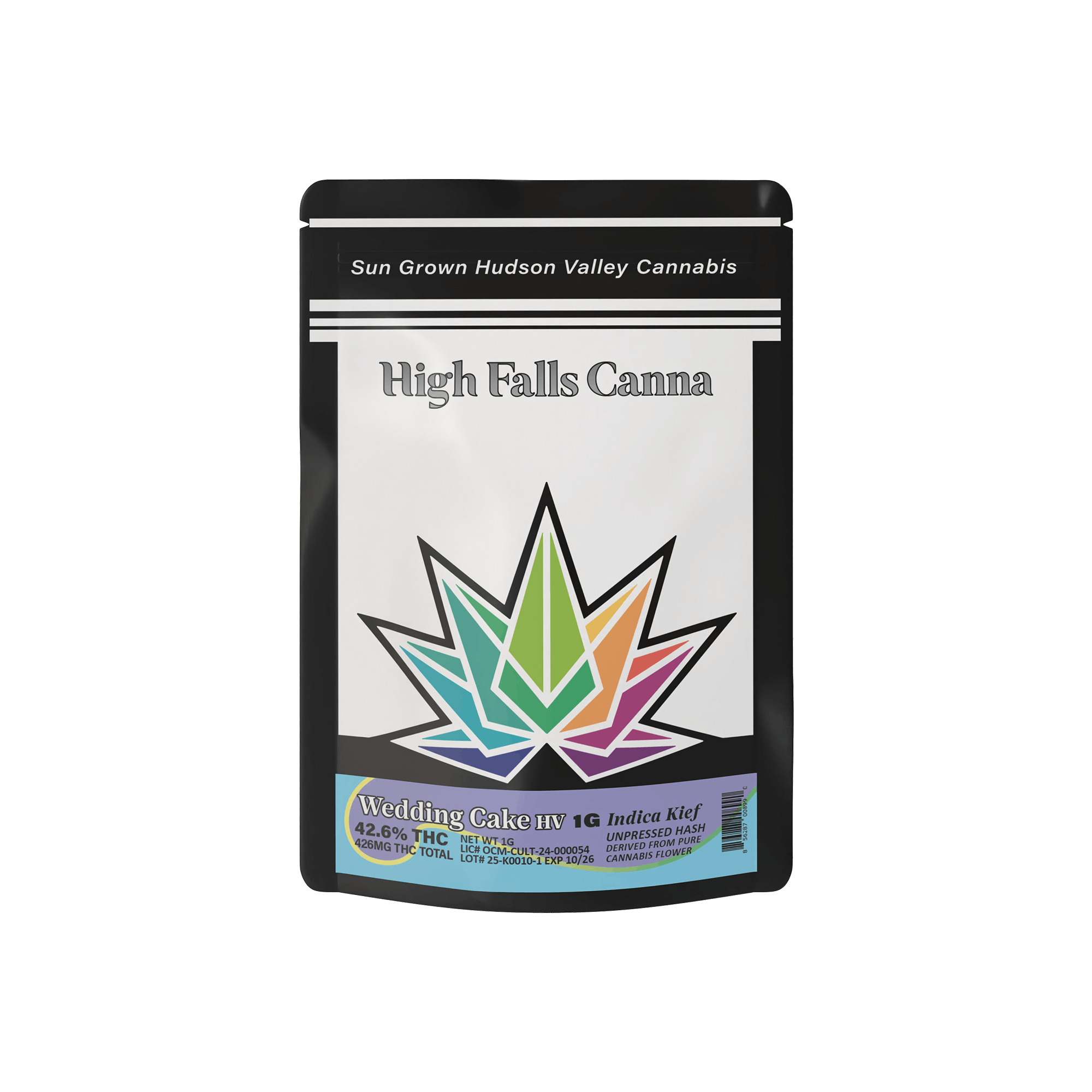 Photograph of product: High Falls | Wedding Cake Kief | Jar