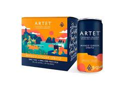 Photograph of Product: Artet | Mango Ginger Spritz | 25mg x 4pk | 100mg