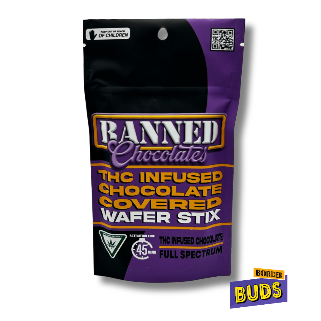 Photograph of product: Chocolate | Banned | 200mg | Wafer Stix