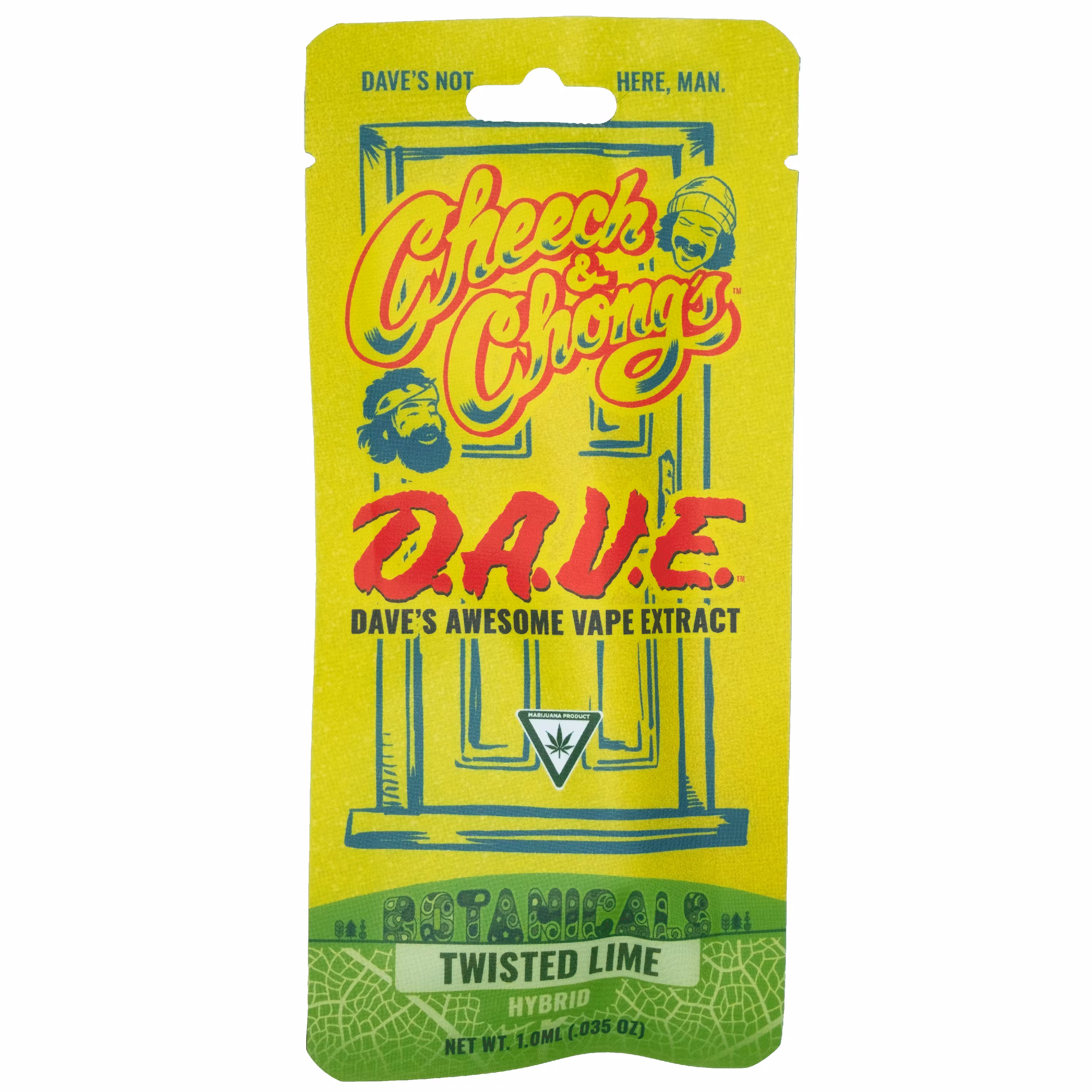 Photograph of product: Cheech & Chong- Twisted Lime- Vape Cart