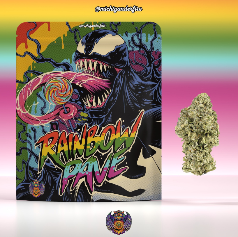 Photograph of product: Michigander Fire Rainbow Pave 3.5g