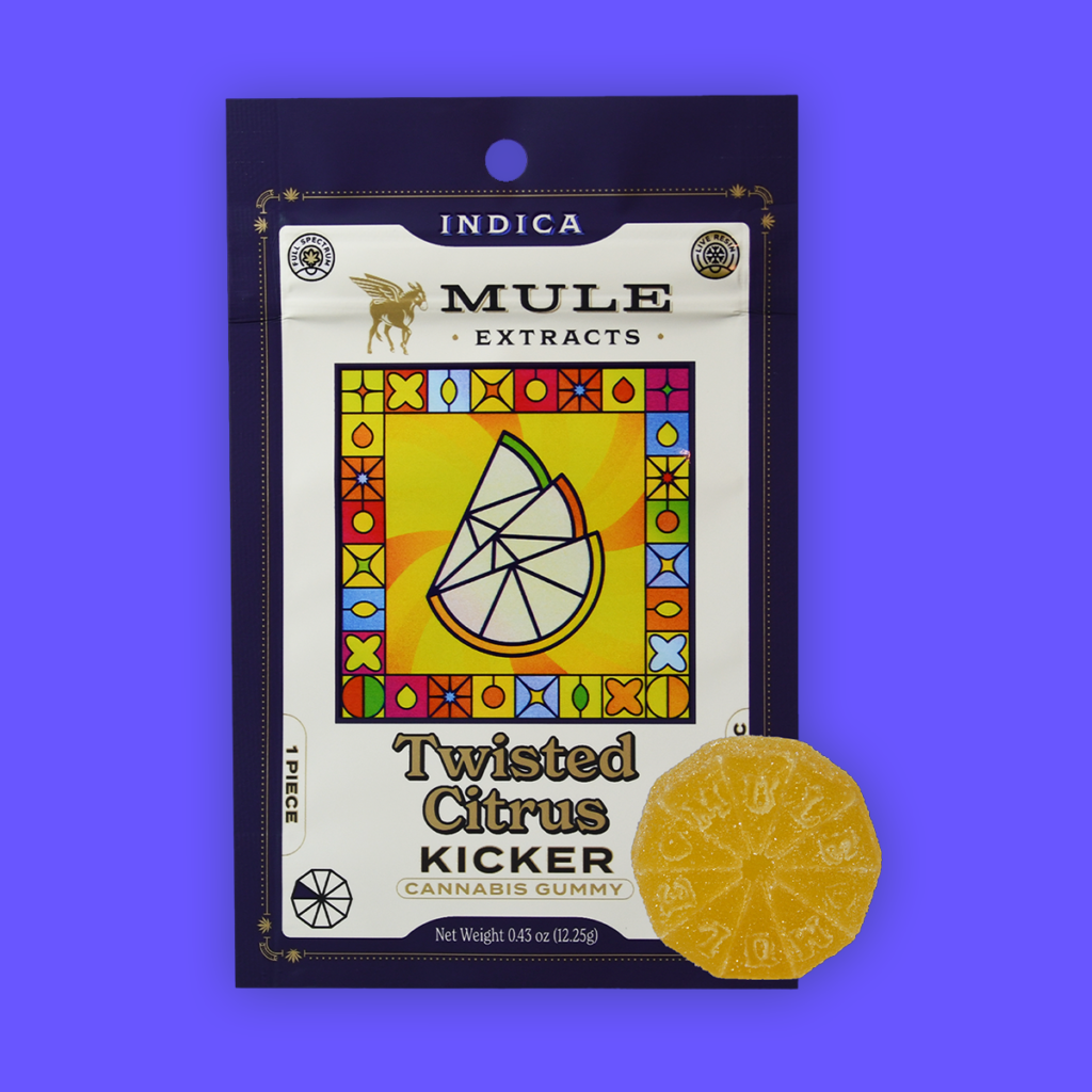 Photograph of product: Mule Extracts Twisted Citrus Kicker Gummy 100mg