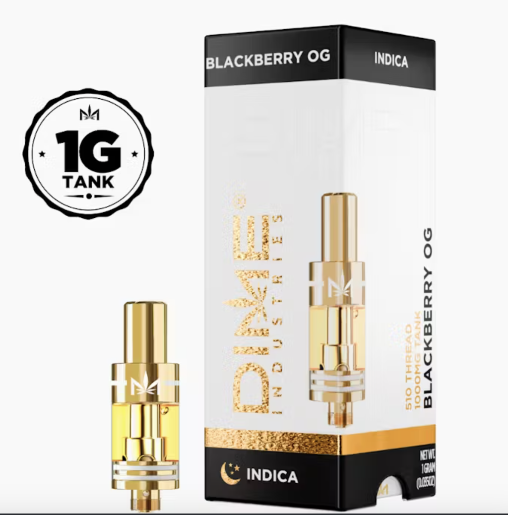 Photograph of product: Dime Industries | Blackberry OG | Cartridge | 1g