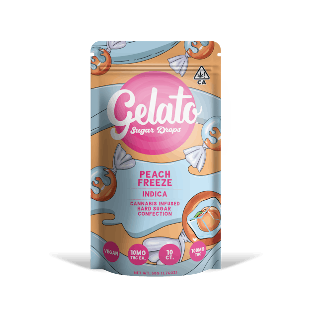 Photograph of product: Peach Freeze | 100mg Sugar Drops