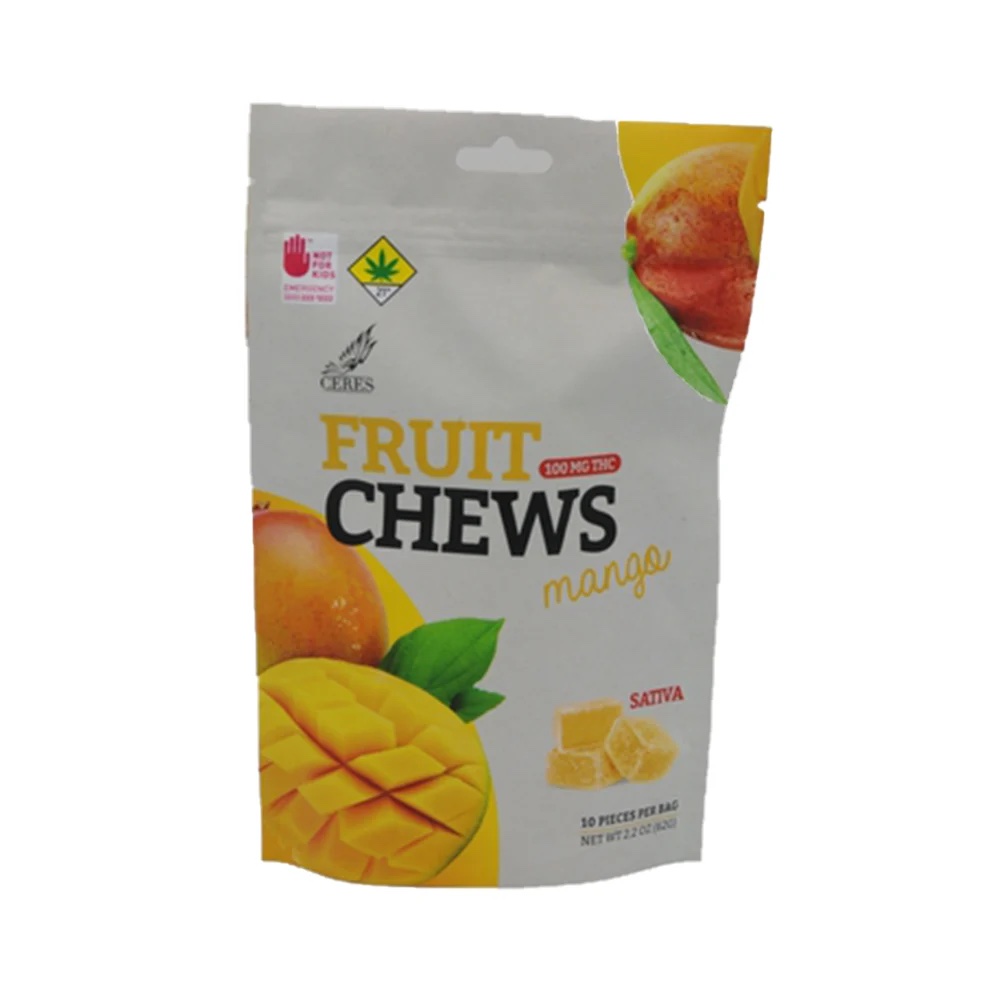 Photograph of product: Ceres:  Mango Chews (S) 10pk/100mg