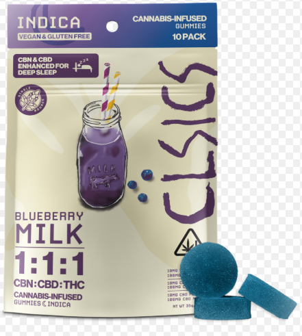 Photograph of product: CLSICS Blueberry Milk Gummies $27 | Non-Oui'd Accessory $18.5 | Oui'd Good $1.5 | Excise Tax $0.23