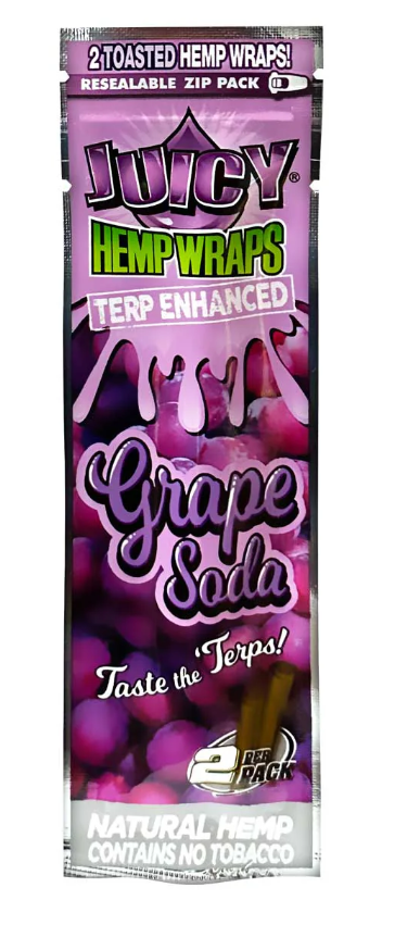 Photograph of product: Juicy Wrap Grape Soda