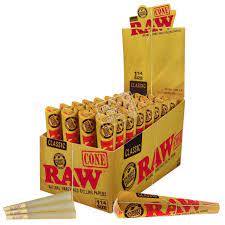 Photograph of product: RAW Classic Pre-Rolled Cones 1 1/4" (6pk)