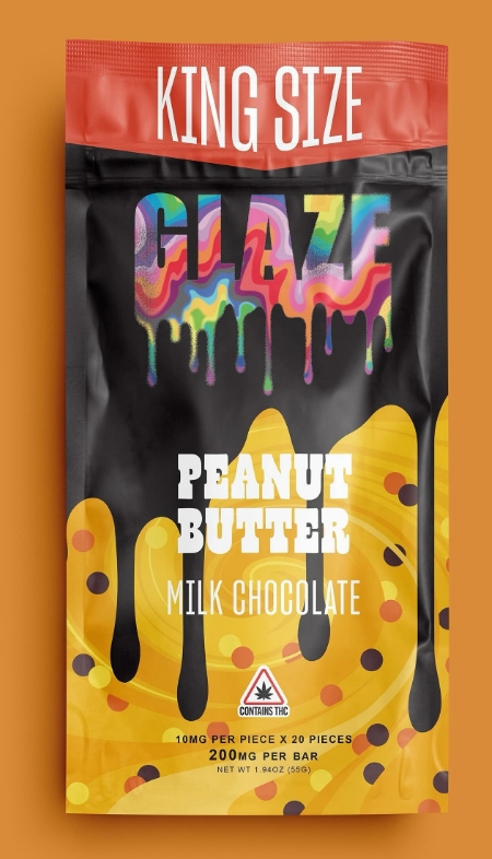 Photograph of product: Glaze - Chocolate - Peanut Butter - 200mg