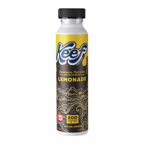 Photograph of Product: Keef: Infused Beverage | Lemonade Mocktail | 200mg | 12oz