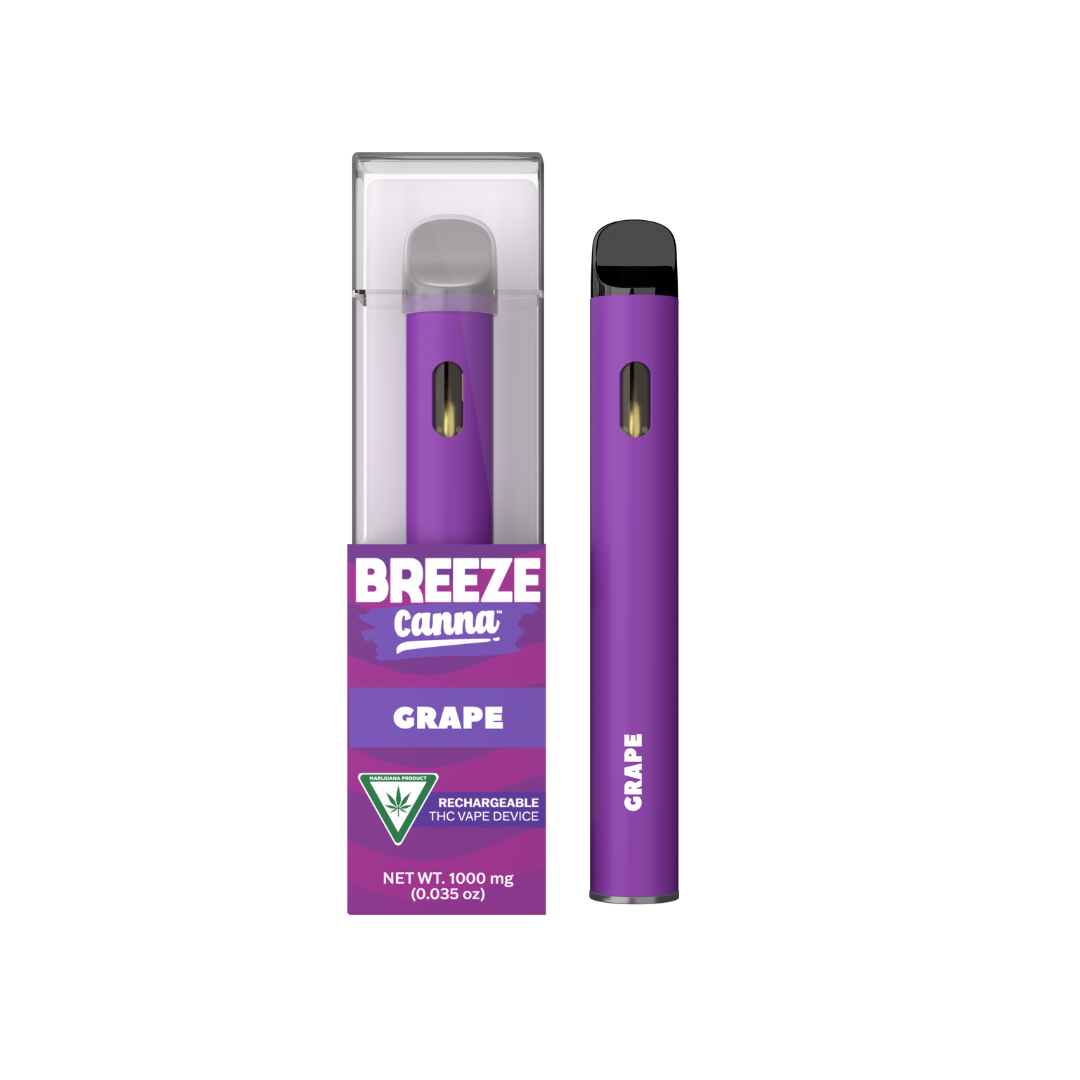 Photograph of product: Breeze | Grape Disposable Vape | 1g