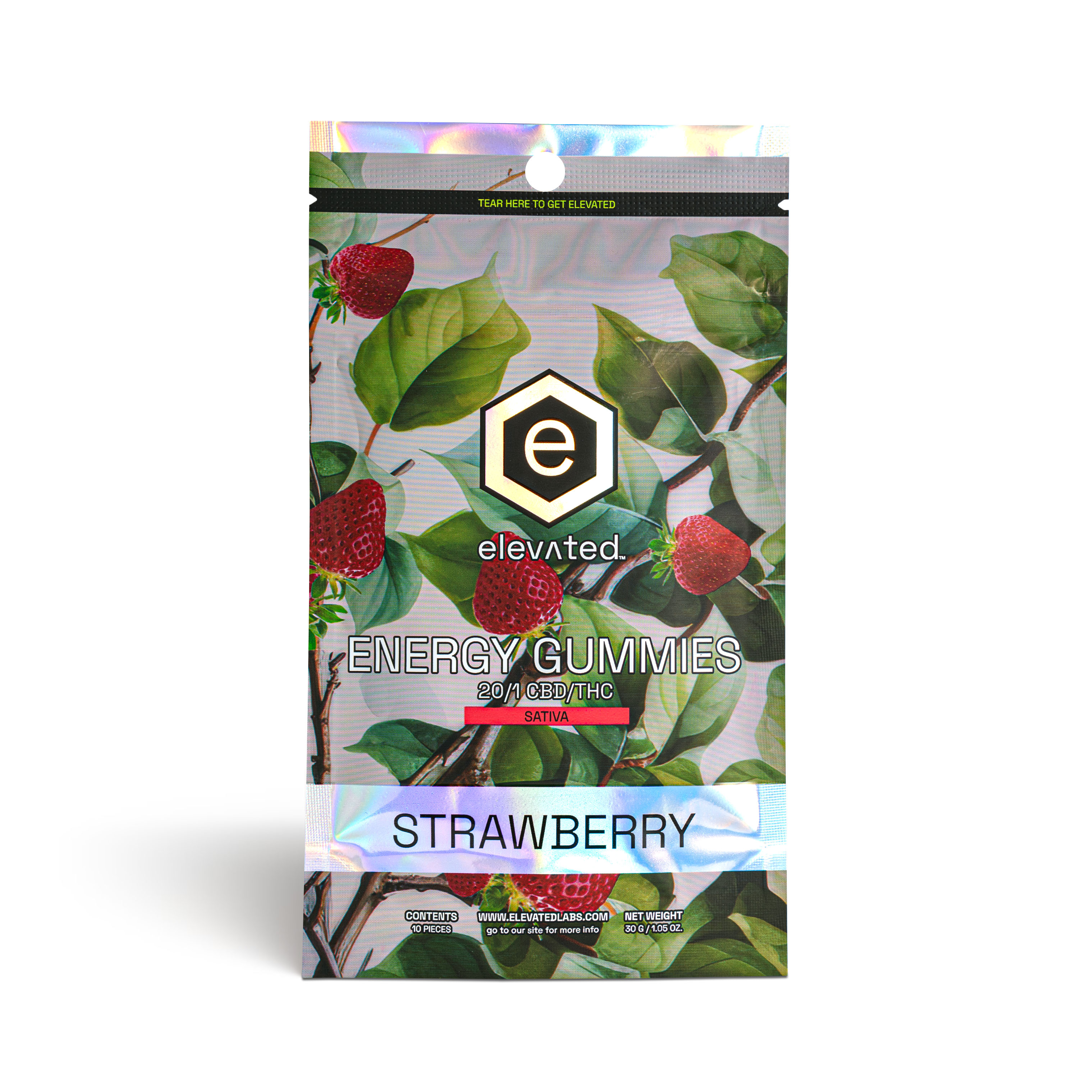 Photograph of product: Strawberry ENERGY (S) CBD:TH-oui Gummies - 100mg