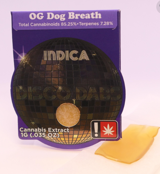 Photograph of product: Disco Dabs | Grease Monkey Shatter | 2g