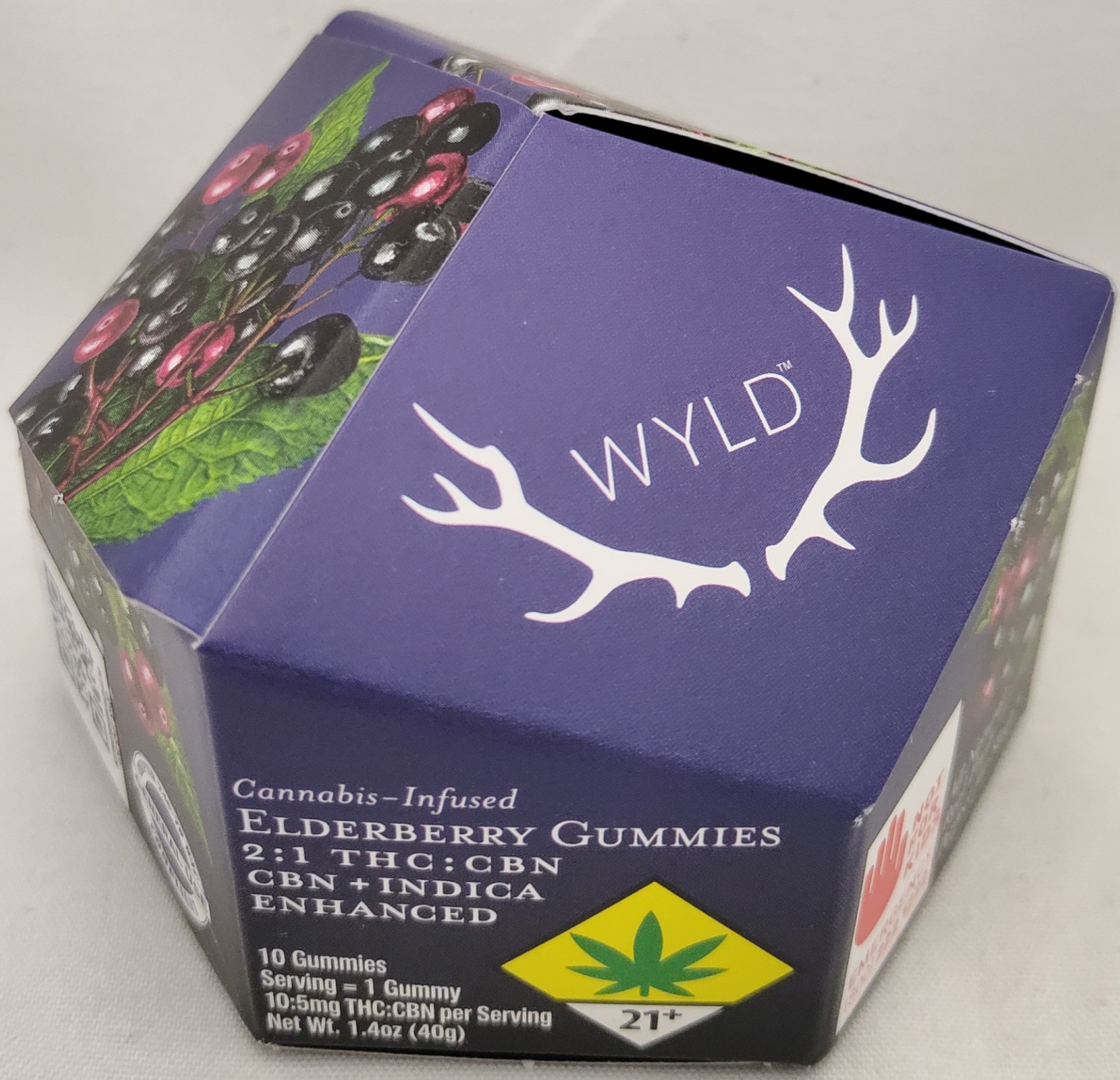 Photograph of product: Elderberry 2:1 TH-oui:CBN Oui'd  | 100:50mg *General Use Compliant*