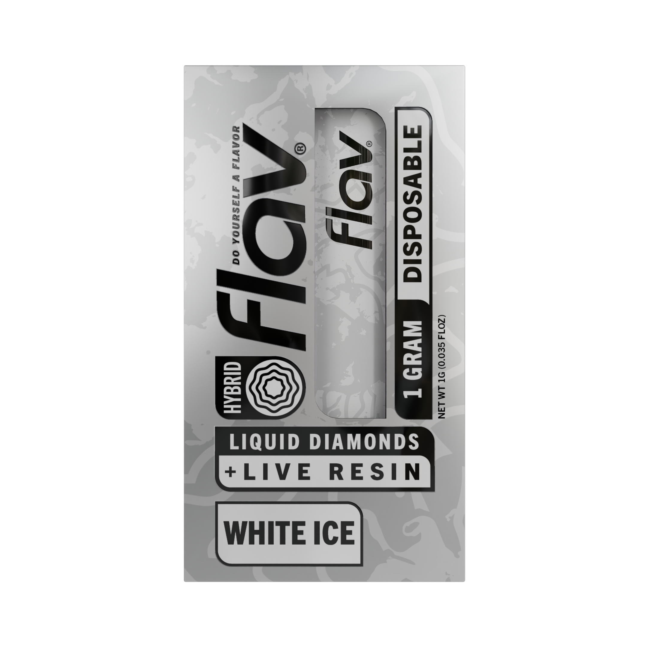 Photograph of product: Flav Live Resin White Ice Disposable 1g