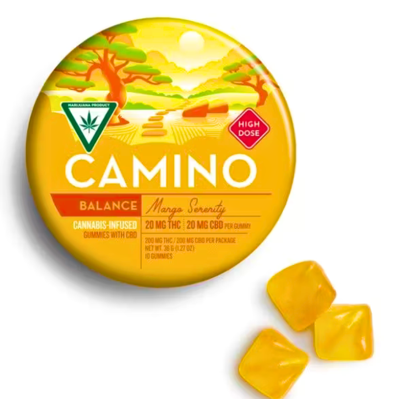 Photograph of product: Mango Serenity High Dose 200mg TH-oui 200mg CBD