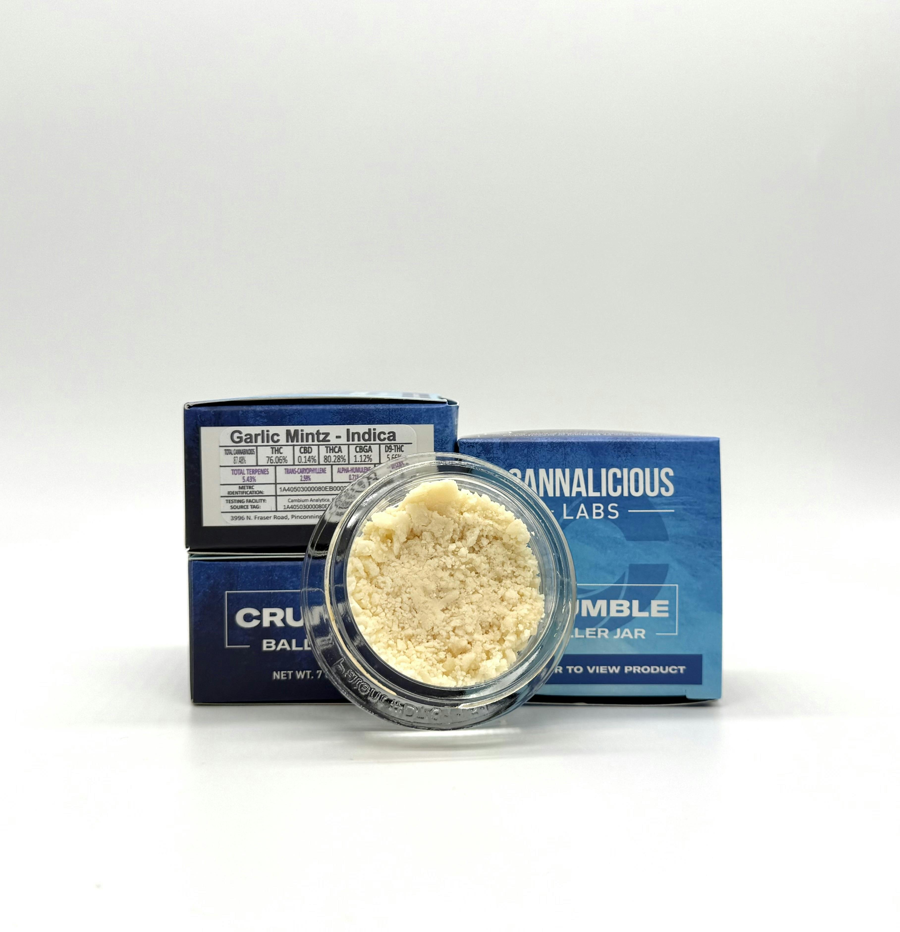 Photograph of product: Garlic Mintz Crumble