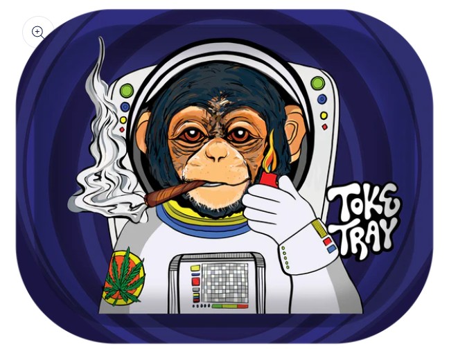 Photograph of product: ROLLING TRAY SPACE MONKEY 5IN x 7IN