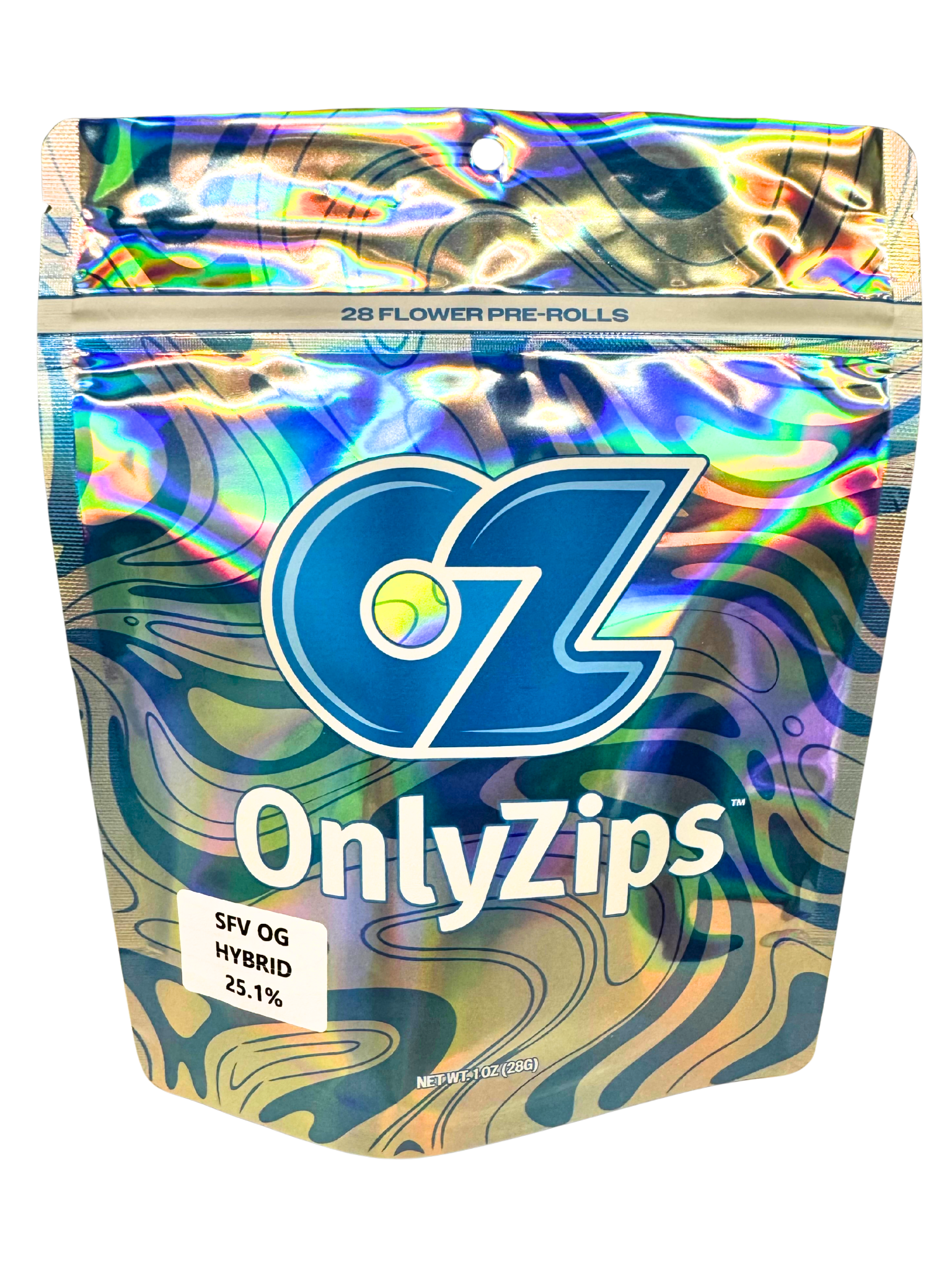 Photograph of product: OnlyZips - SFV OG (28x1g) PR Pack