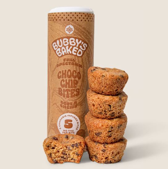 Photograph of product: Bubby's Baked Goods - Choco Chip Bites (5ct/10mg)