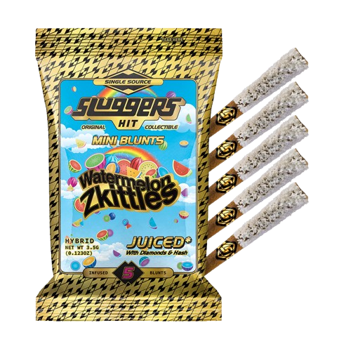 Photograph of product: Sluggers | Watermelon Zkittlez Infused Mini Blunts (5 Pack) | 3.5g