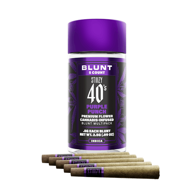Photograph of product: Purple Punch | 40's Blunts 5pk x .5g - 
