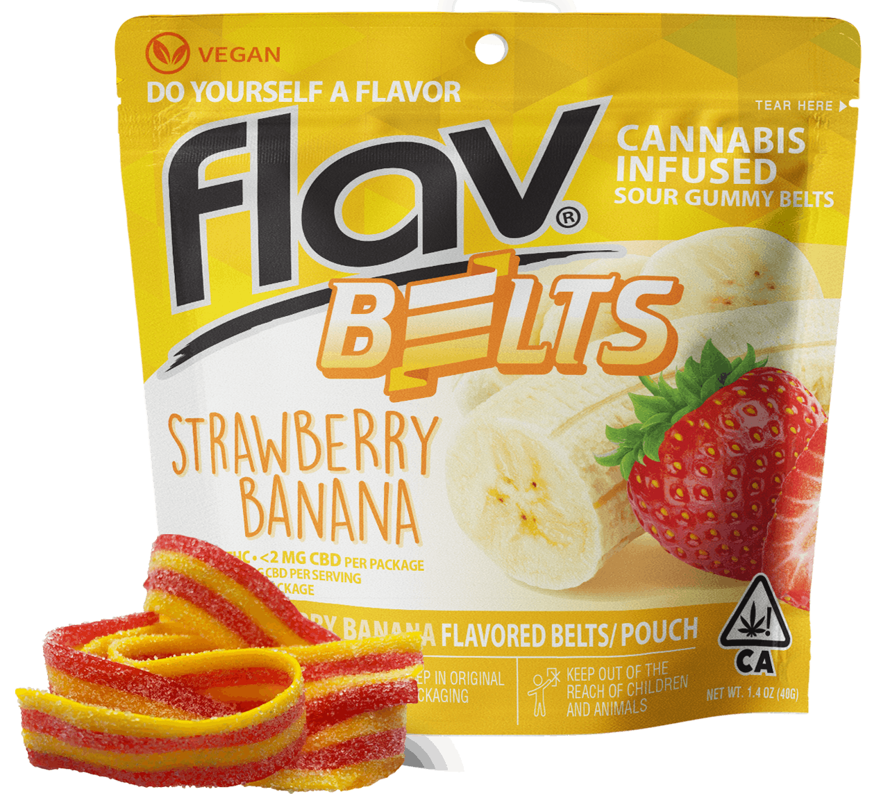 Photograph of product: Flav LR MEGA Belt 100mg | Strawberry
