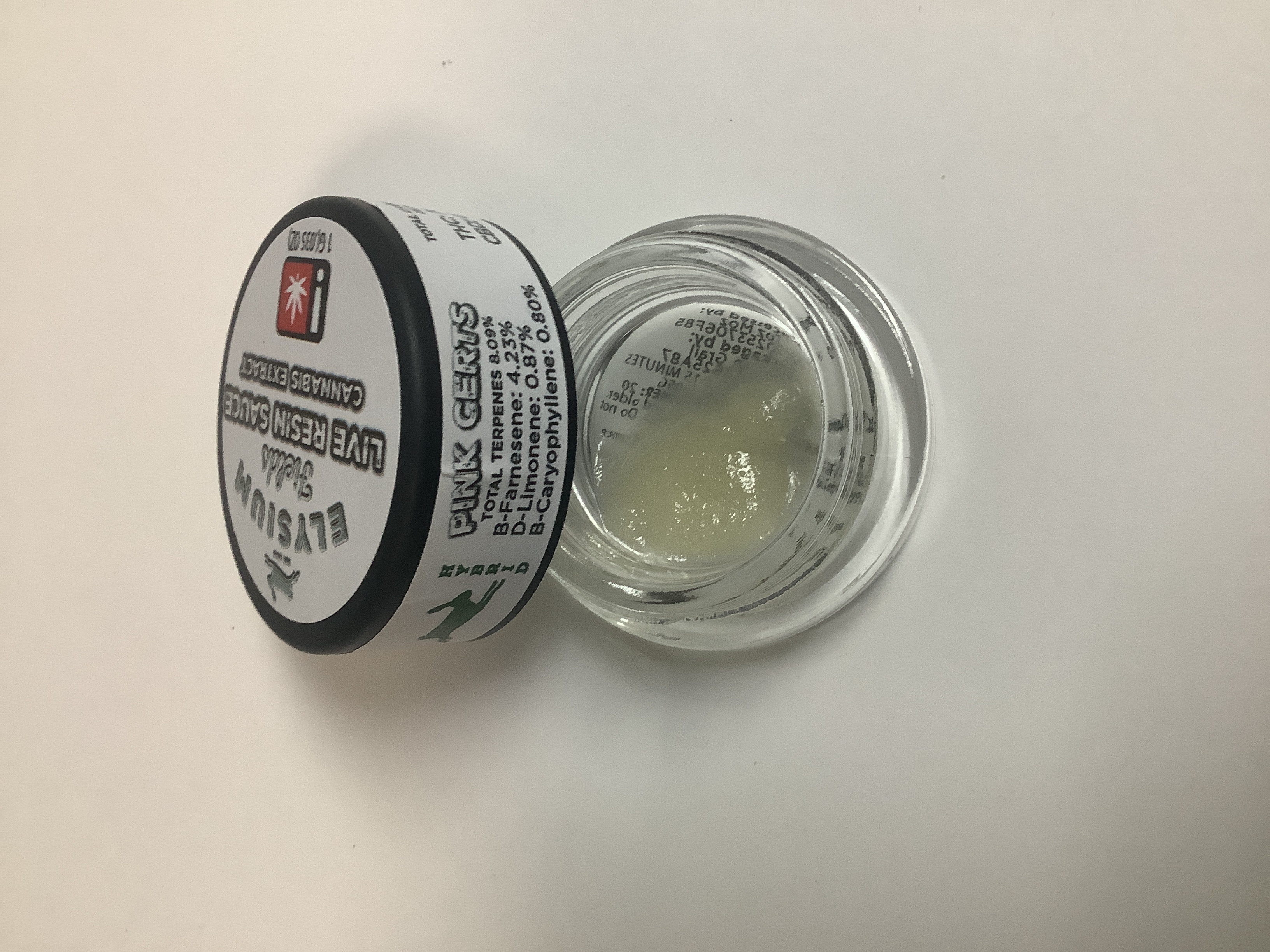 Photograph of product: Elysium Fields | PINK CERTS Live Resin | 1g
