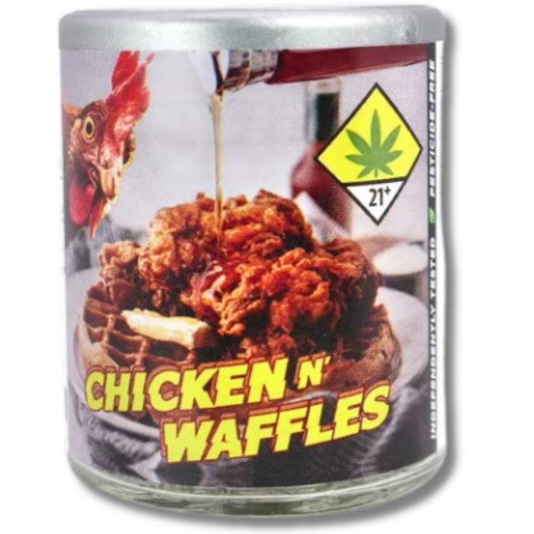 Photograph of product: Chicken & Waffles 7g Platinum Line Flower (Phat Panda)