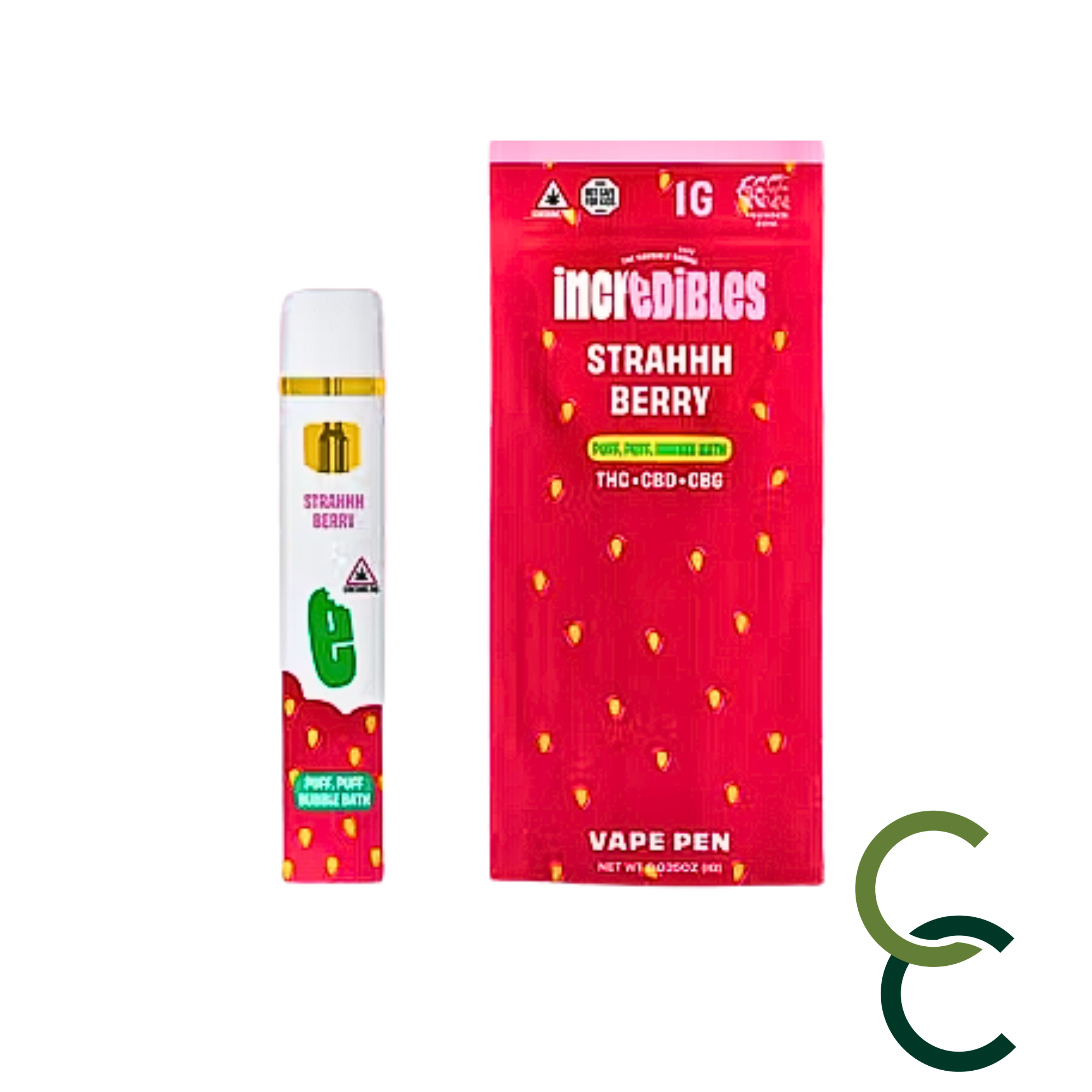 Photograph of product: Strahhh Berry 14:1:1 (TH-oui:CBD:CBG) - Distillate - Pen