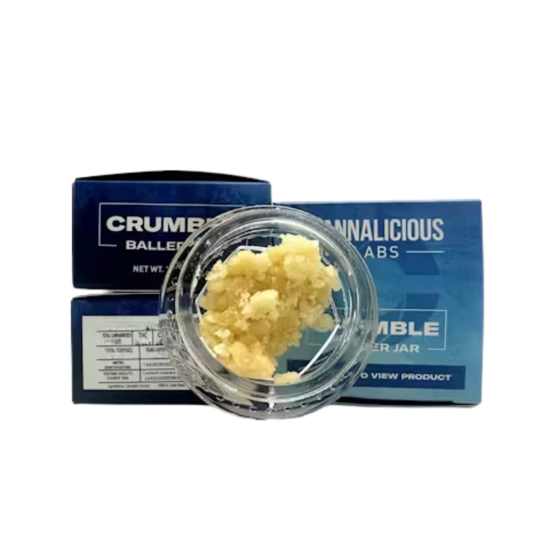Photograph of product: Cannalicious Labs | Lemon Cake Crumble Baller Jar | 7g