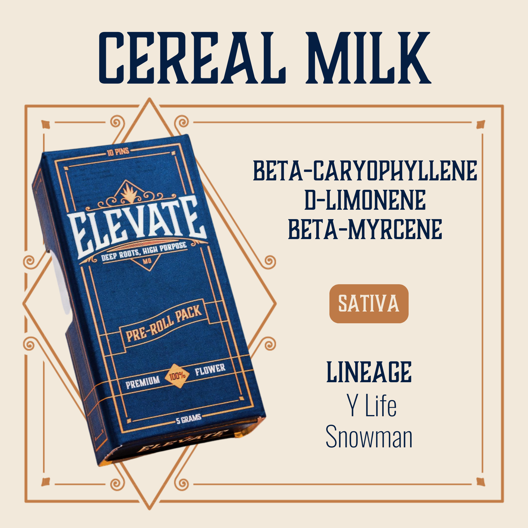 Photograph of product: Cereal Milk Pins Pre-Roll | 10-pack
