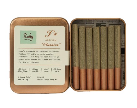 Photograph of product: Ruby Farms | Classics | Ghost Train Haze #2 | 7pk | Pre-rolls