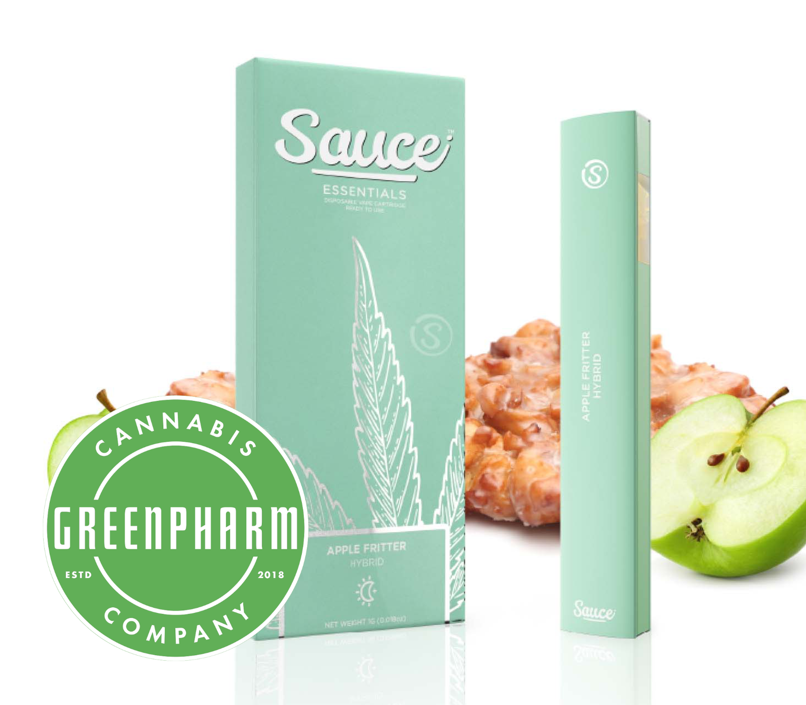 Photograph of product: Disposable Vape | Sauce Essentials | Apple Fritter