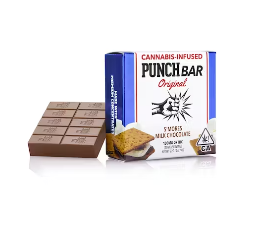 Photograph of product: Punch Bar S'mores Milk Chocolate 100mg