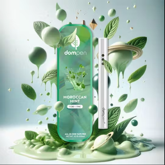 Photograph of product: Disposable Dompen: Moroccan Mint 1:1