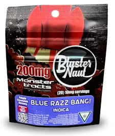 Photograph of product: Blue Razz Bang | Blaster Naut | Monster Xtracts | 200mg