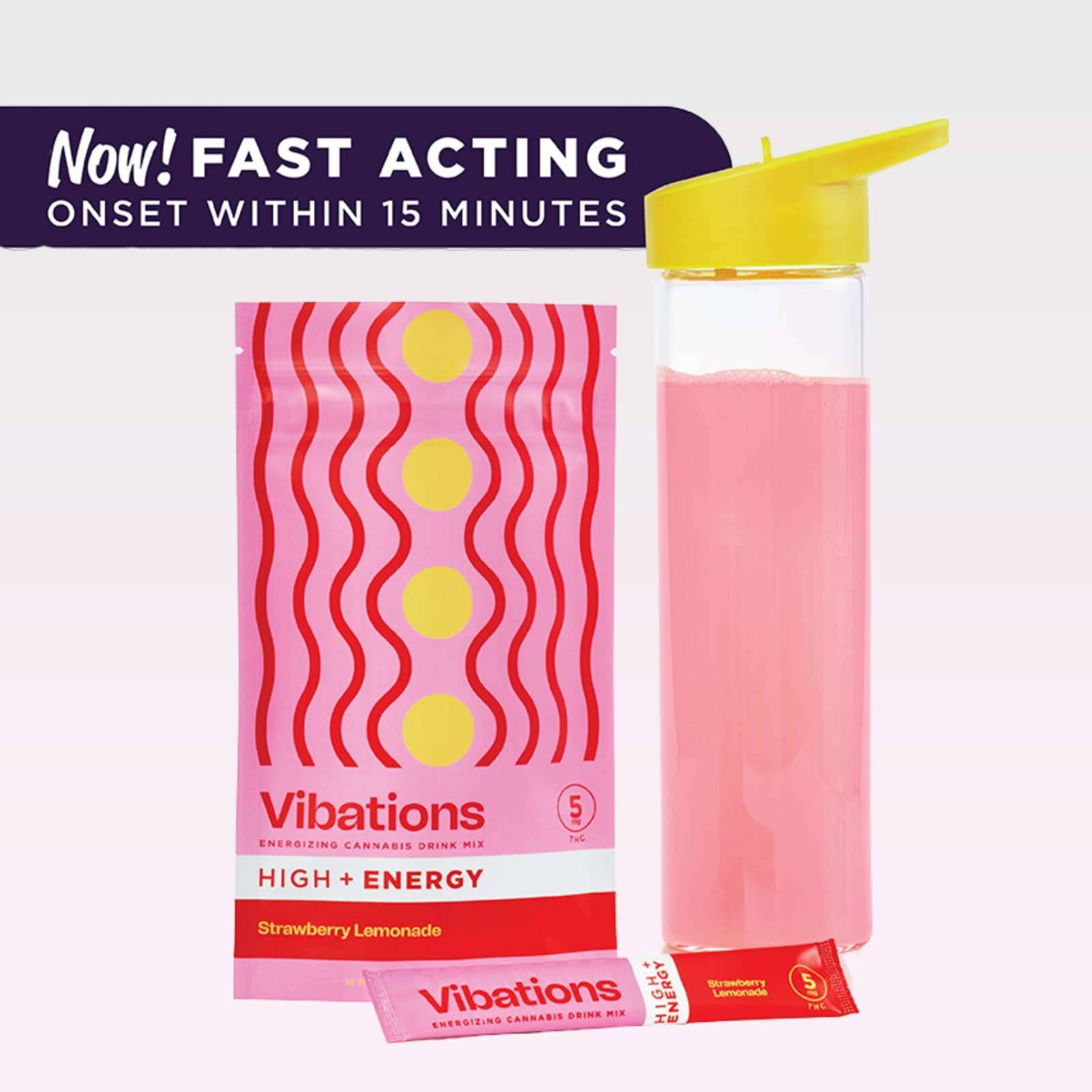 Photograph of product: Strawberry Lemonade Drink Mix Packets