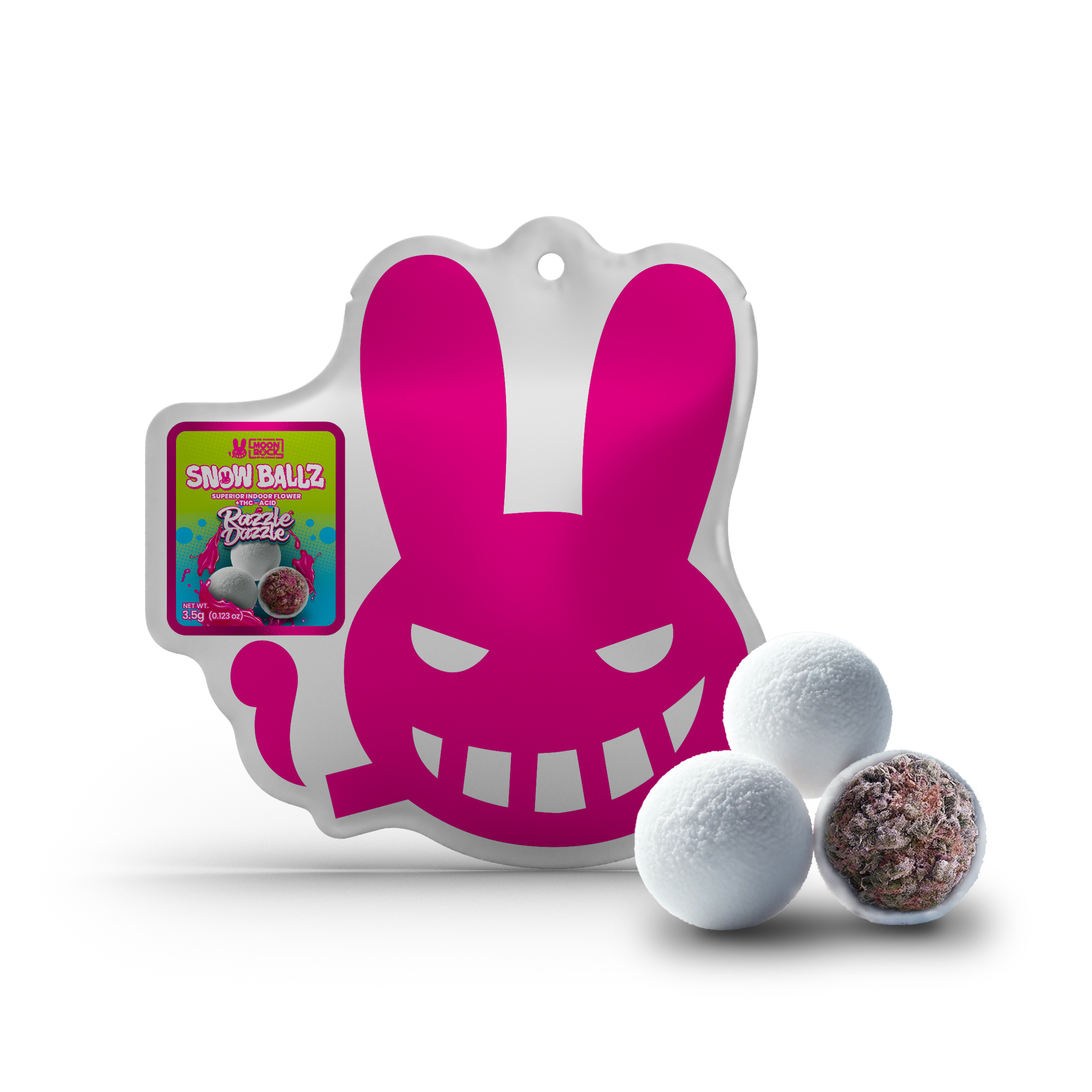 Photograph of product: Dr. Zodiak's Moonrock Snowballz - Razzle Dazzle - 3.5g