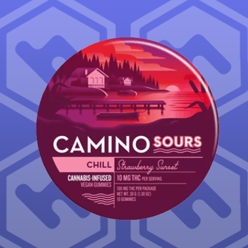 Photograph of product: Strawberry Sunset Sours | 100mg | 10 Pack
