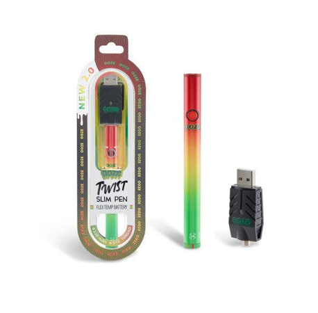 Photograph of product: Ooze - Slim Twist 2.0 - Battery - Rasta