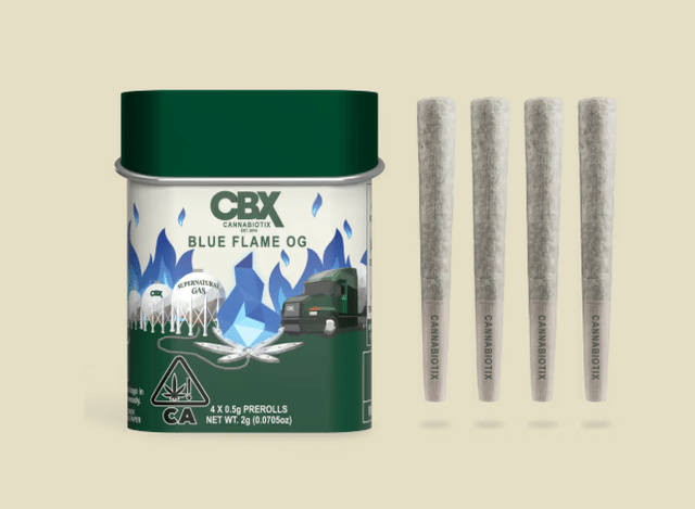 Photograph of product: Blue Flame | 4pk Prerolls - 