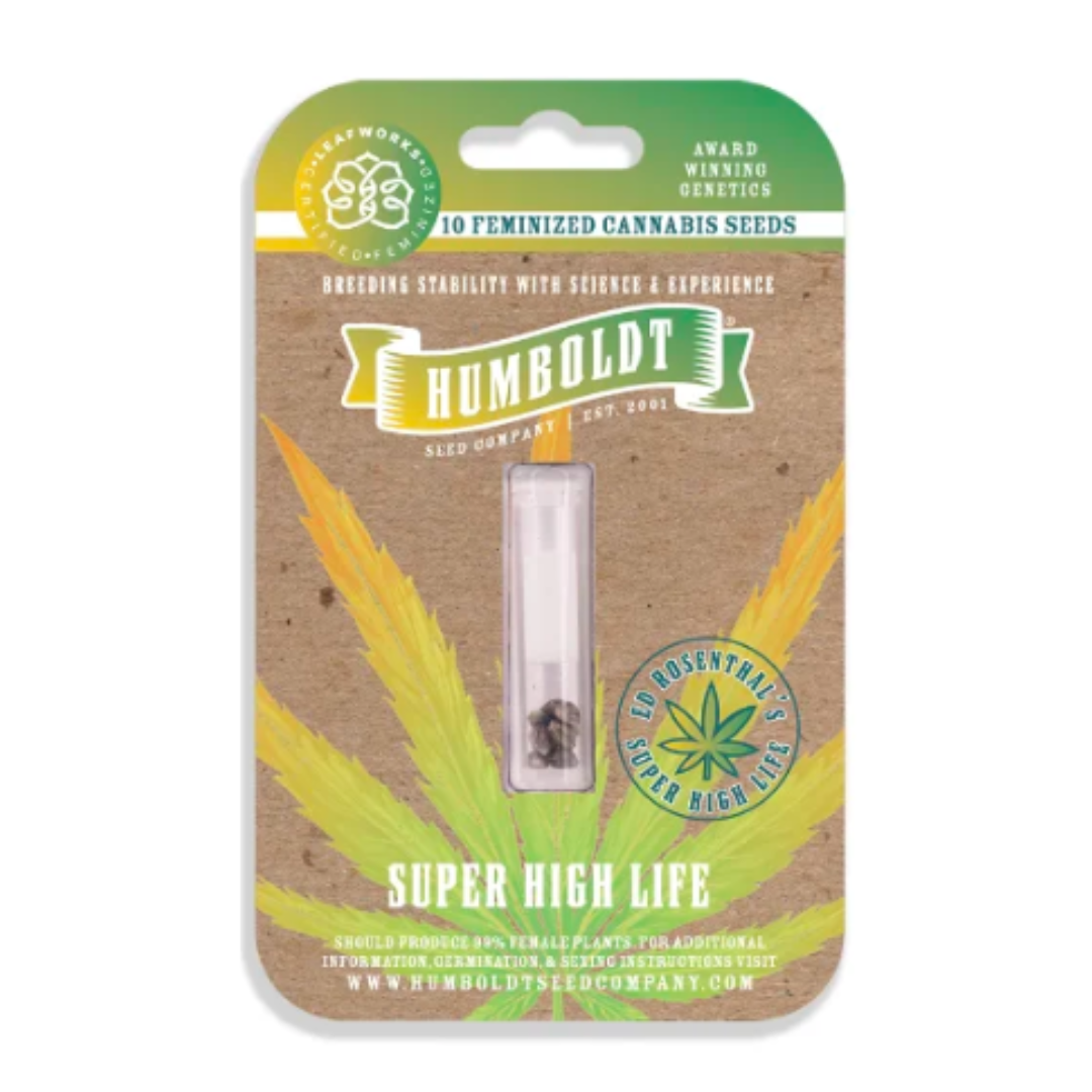 Photograph of product: HUMBOLDT SEED COMPANY - ED ROSENTHAL'S SUPER HIGH LIFE FEMINIZED SEEDS 10 PACK